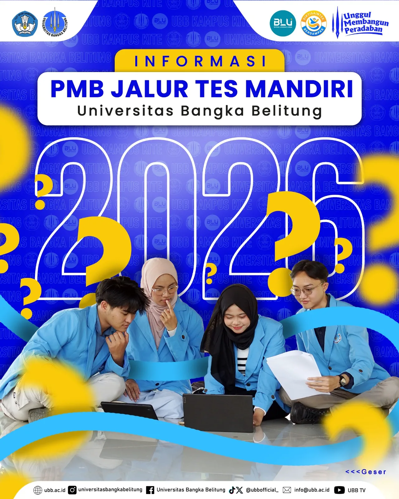PMB Jalur Tes Mandiri UBB